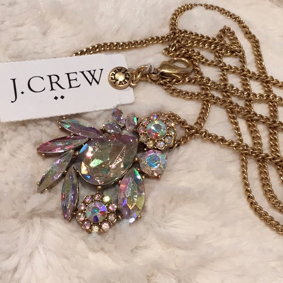 J. Crew Jewelry - Sale J CREW CLEAR CRYSTAL PENDANT NWT